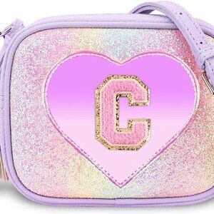 Purse Gifts for Little Girls - Kids Heart Purse Cute Crossbody Bag Teens Girls W